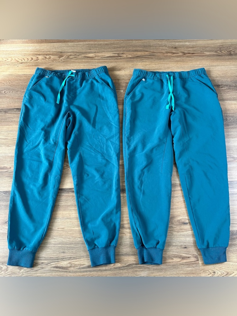Figs Mens Tansen Jogger Scrub Pant Caribbean Blue Large 5 Pocket Bottom Set Of 2